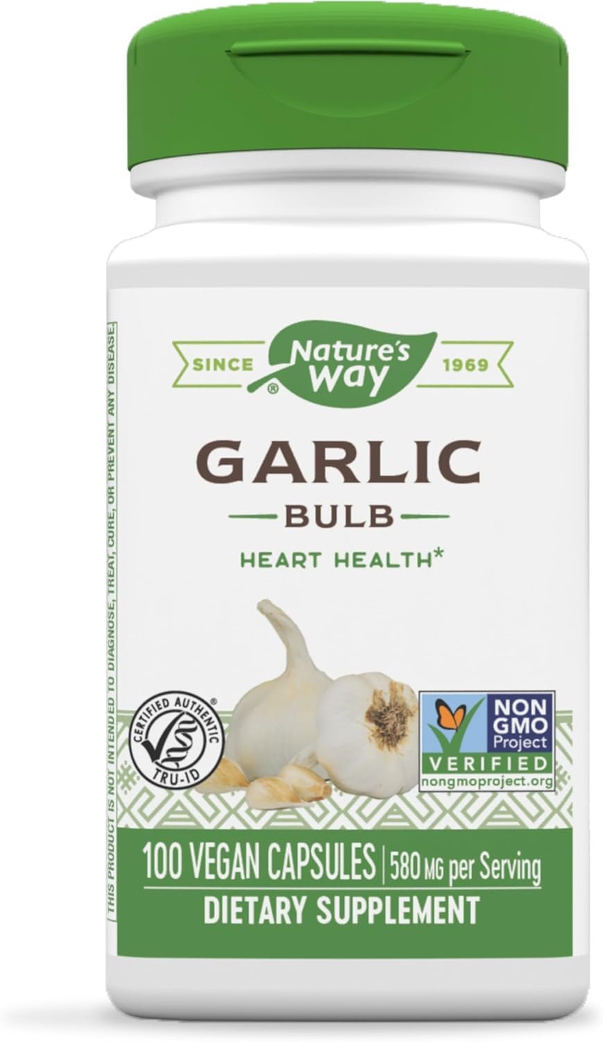 Natures Way Garlic Bulb, Supports Heart Health*, 100 Vegan Capsules