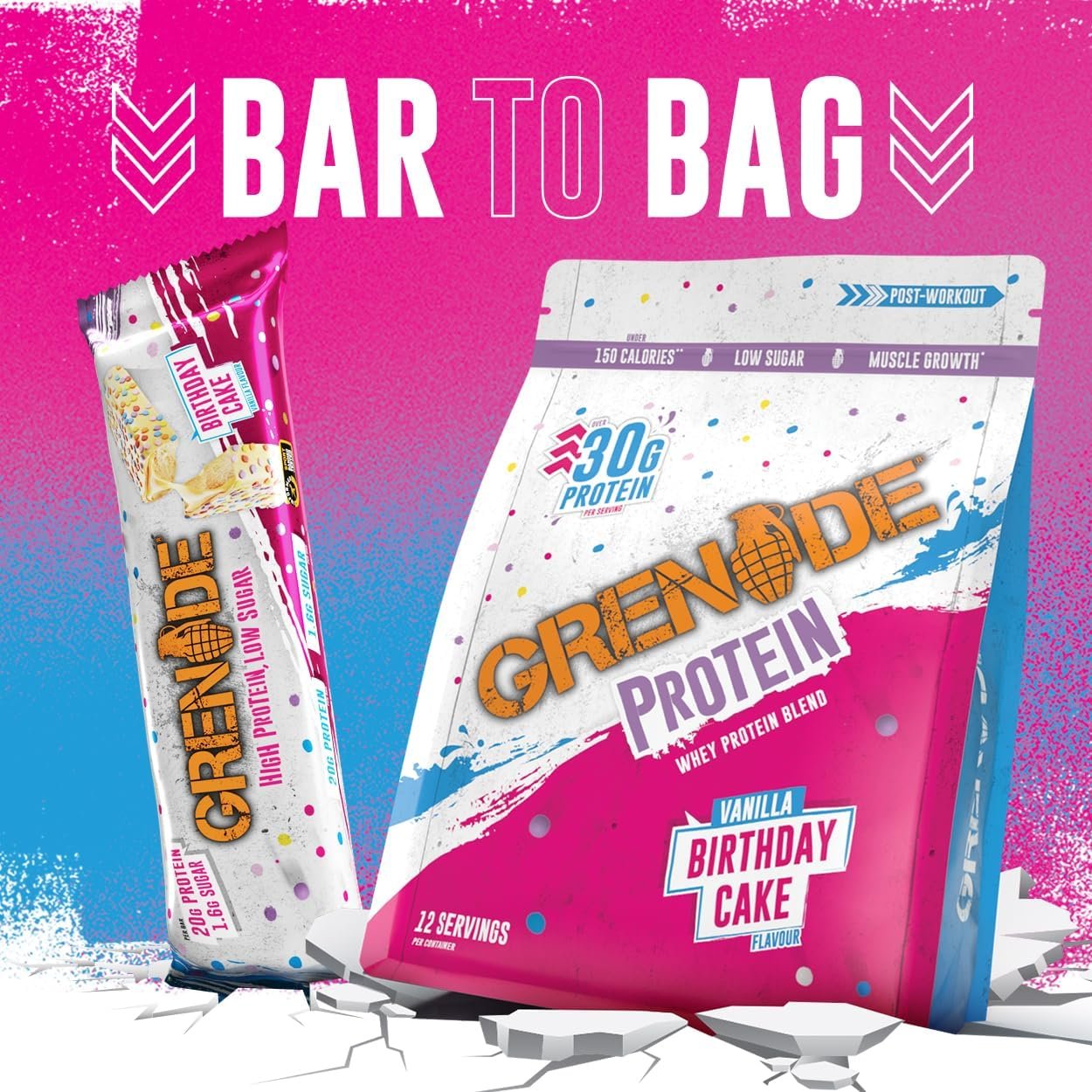 Grenade Carb Killa High Protein and Low Carb Bar, 12 x 60 g - Dark Chocolate Raspberry