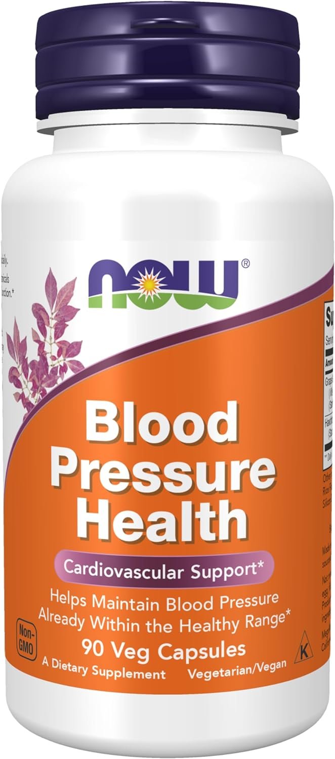 NOW Supplements, Blood Pressure Health with MegaNatural®-BP™, Cardiovascular Support*, 90 Veg Capsules