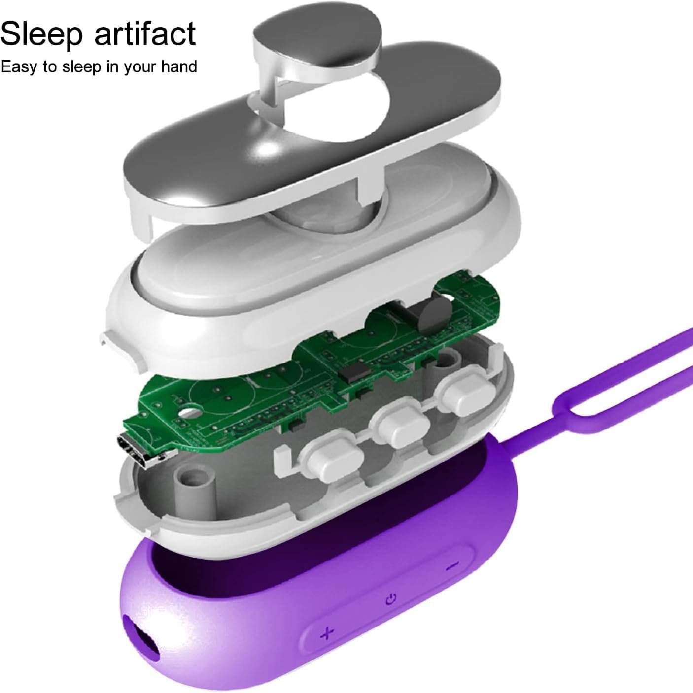 Sleep Aid Device, Handheld Sleep Aid Instrument with Microcurrent Pulse Sleep Assist