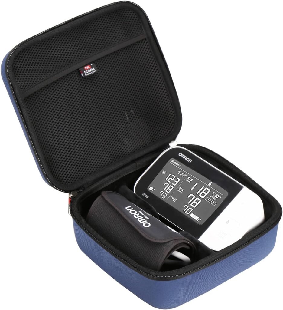 FBLFOBELI Hard Storage Case Compatible with OMRON Platinum BP5450 / 10 Series BP7450 / Gold BP5350 / 7 Series BP7350 Blood Pressure Monitor with Upper Arm Cuff, Case Only