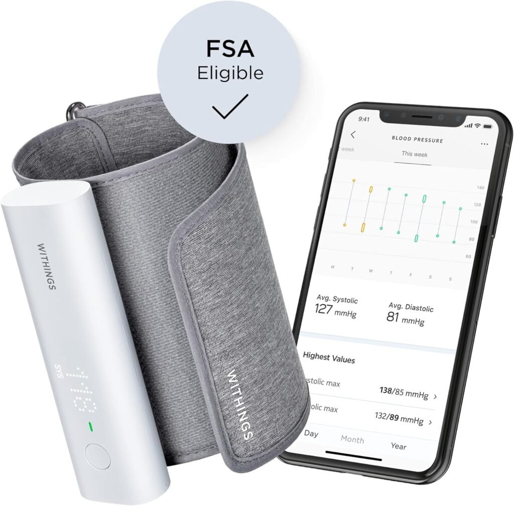 Withings BPM Connect - Wi-Fi Smart Blood Pressure Monitor with Carrying Case