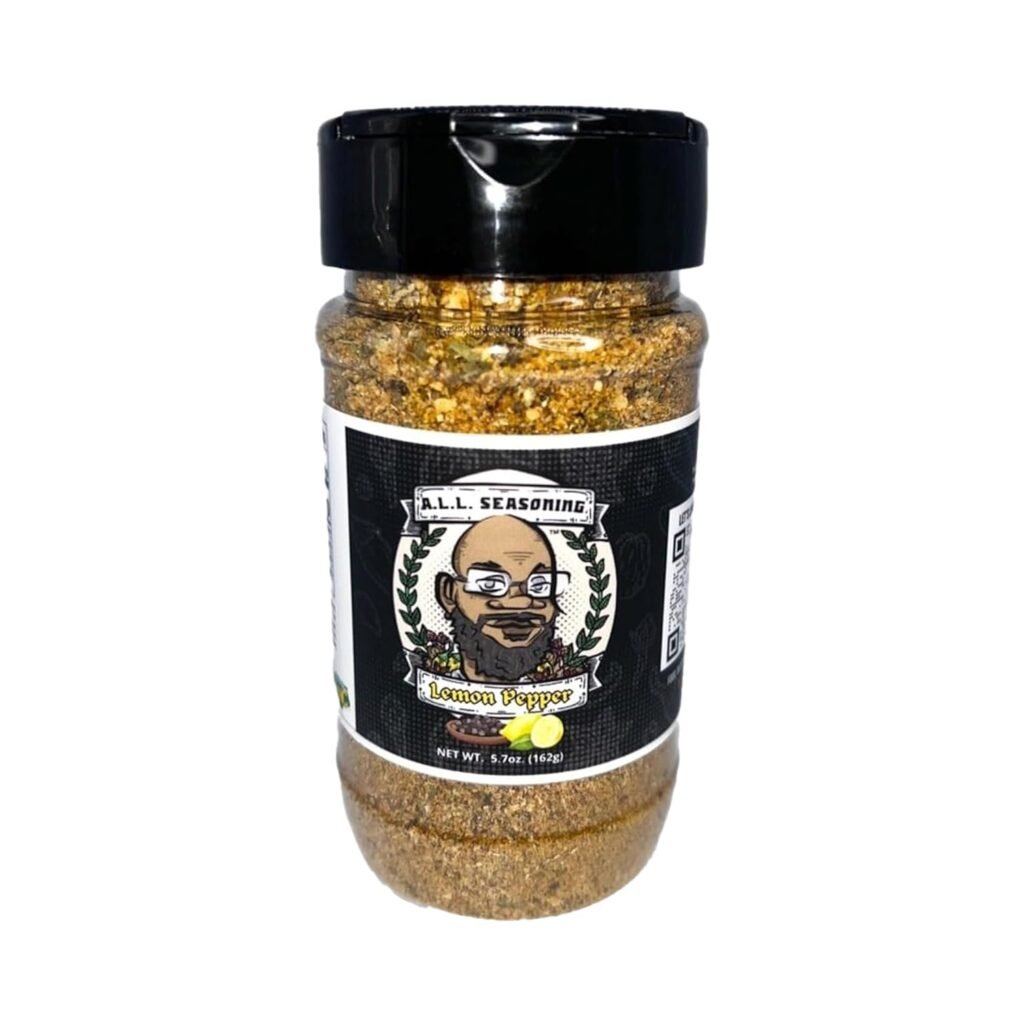 A Little Love Seasonings, Healthy Herbs and Spices Blend, Vegan Seasoning Essentials for Cooking, Gluten Free, No Sugar, and No GMO, (Lemon Pepper, 4.3oz)