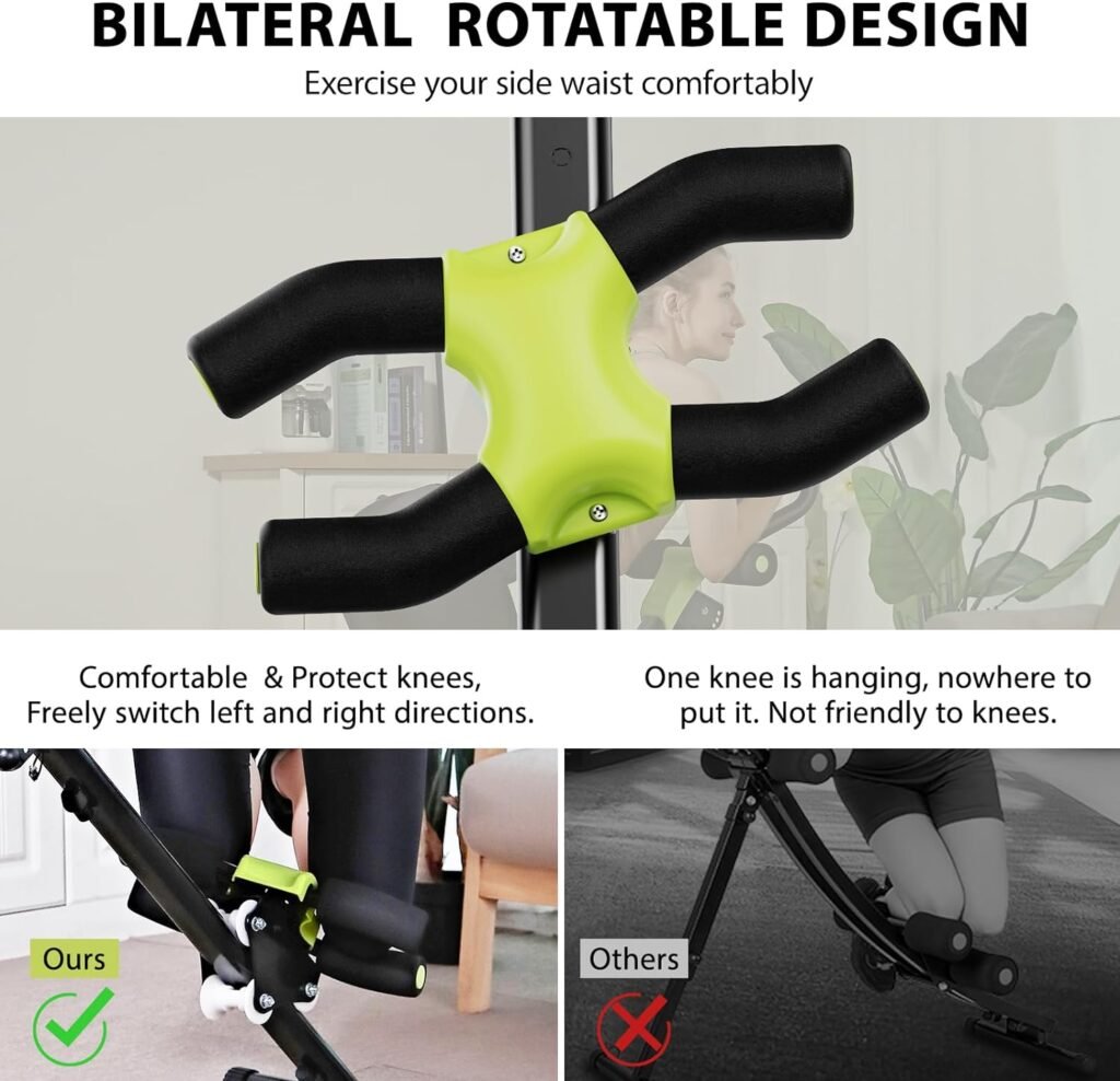 Ab Workout Equipment, Ab Machine for Home Gym Fitness, Ab Trainer Exercise Equipment for Abdominal Exercise and Strength Training