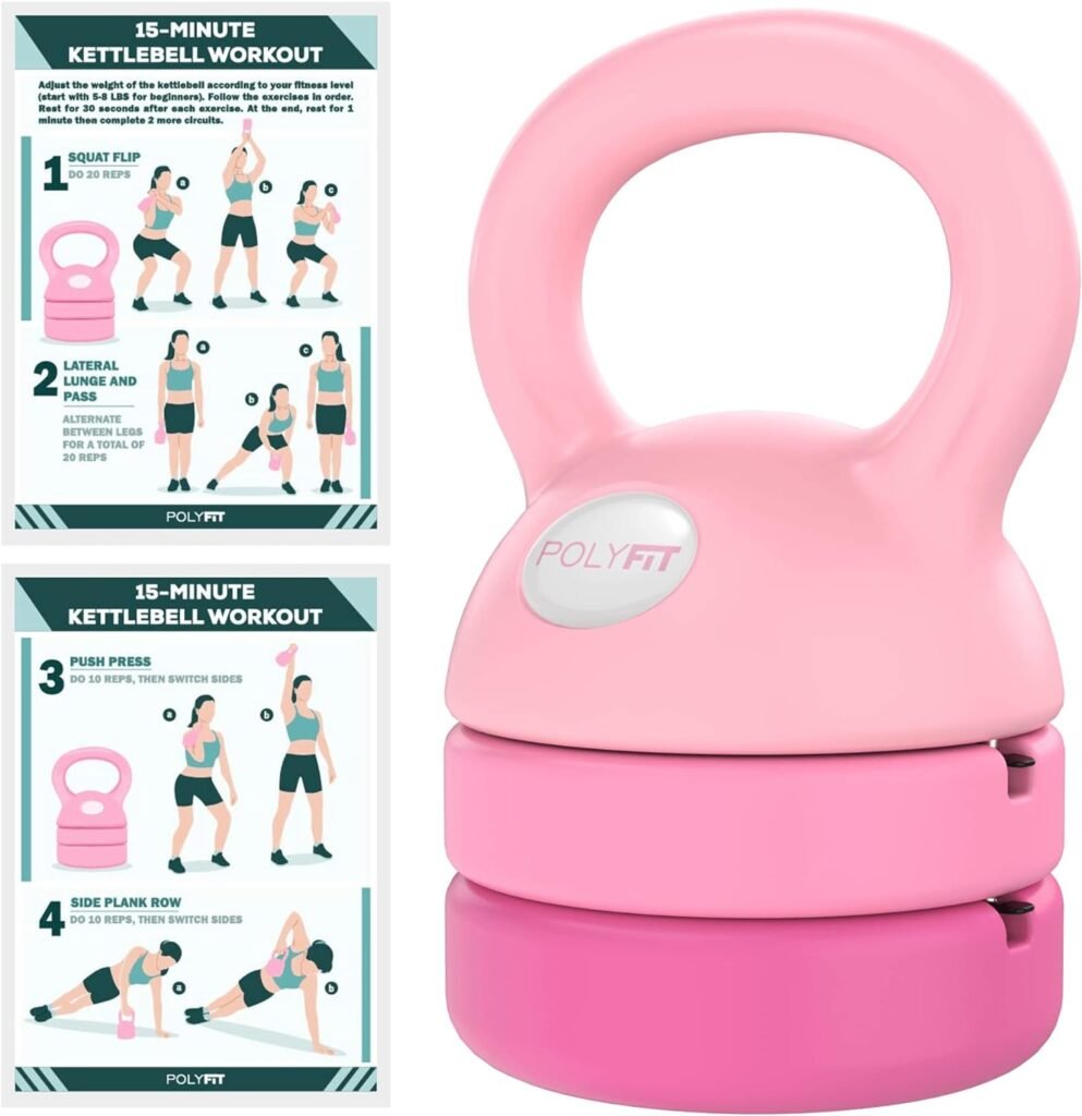 Adjustable Kettlebell - Kettlebell Weights Set for Home Gym