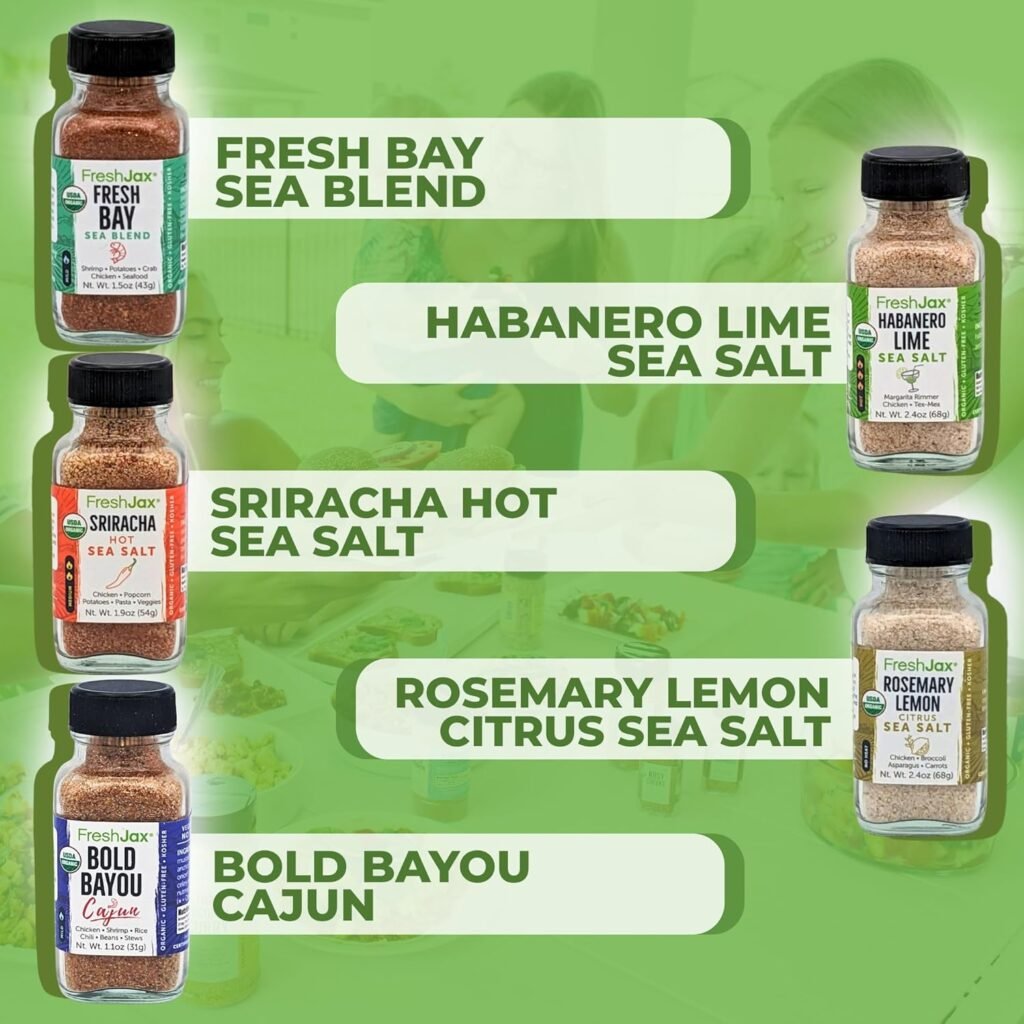 FreshJax Organic Spices | Complete Veggie Seasonings | Gift Box Sampler