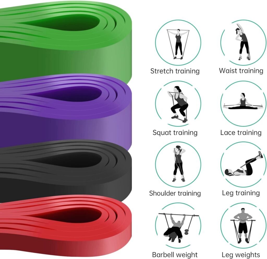 Resistance Band, Pull Up Bands, Pull Up Assistance Bands, Workout Bands, Exercise Bands, Resistance Bands Set for Legs, Working Out, Muscle Training, Physical Therapy, Shape Body, Men Women