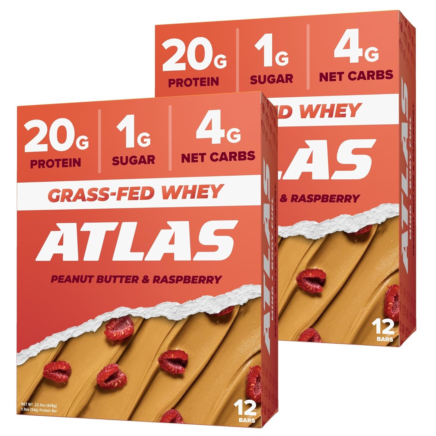 Comparing Atlas Protein Bars: Whey, PB Choc Chip, PB Raspberry