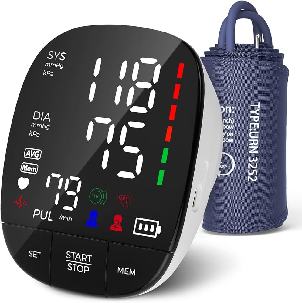 Blood Pressure Monitor Automatic Digital Review