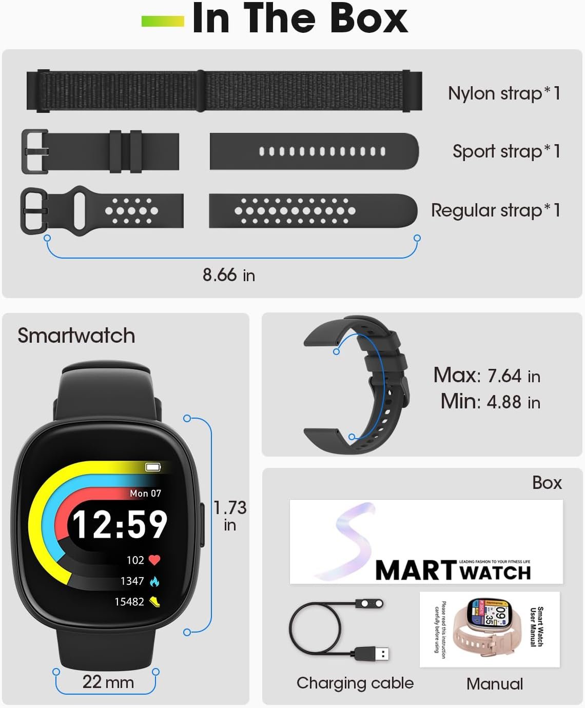 Smart Watches for Men Women Fitness Review